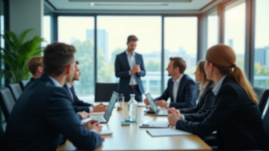 Geschäftsgespräche zur Nachhaltigkeit und Wettbewerbsfähigkeit